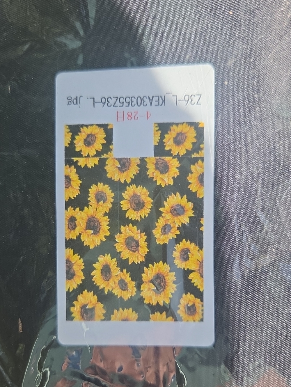 Sunflower Pattern Phone Grip & Stand - Yellow Black